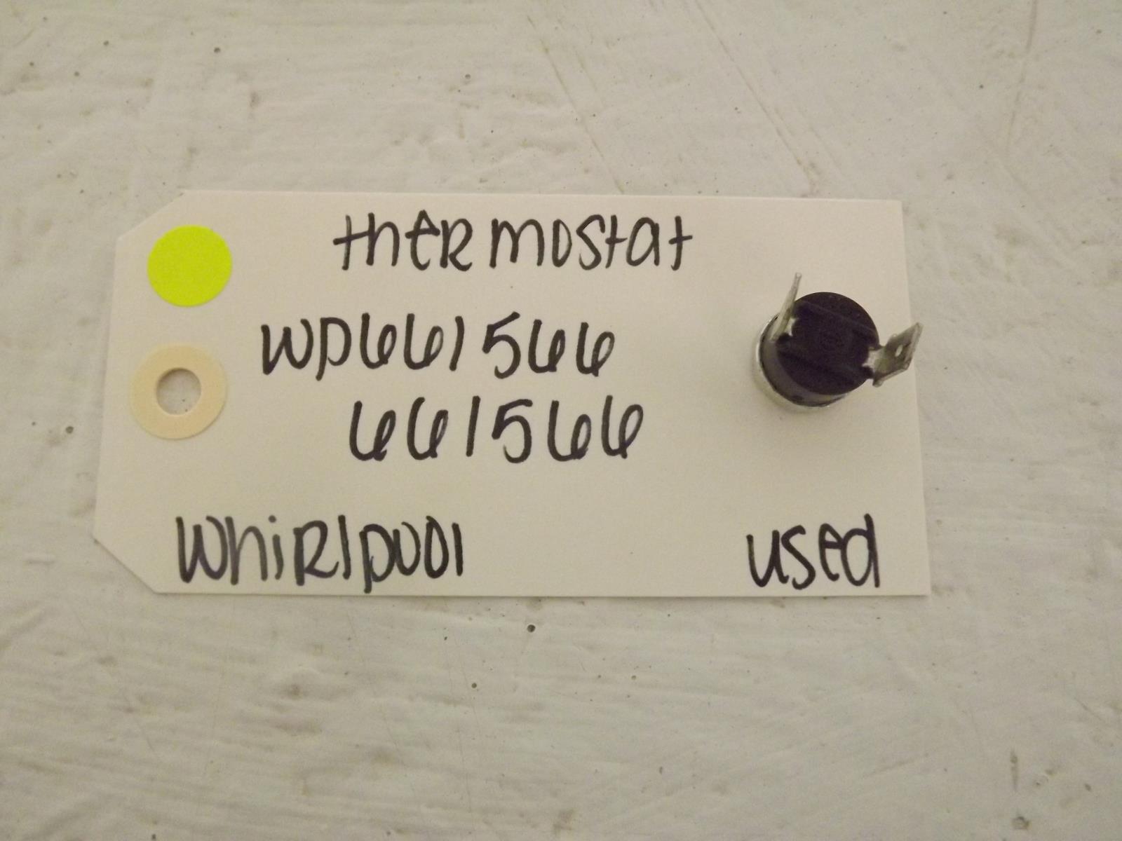 Whirlpool Washer WP661566 661566 Thermostat Used Whirlpool Washer WP661566 661566 Thermostat Used
